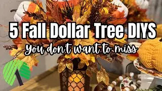 5 Fall Dollar Tree DIYS....you don't want to miss. Home Decor at its Best!