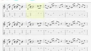 The Flame guitar tablature for beginners