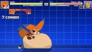Mugen Vore: Gnar  vs Tails Doll 3
