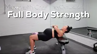 Full Body Pregnancy Strength Workout (3rd Trimester) - Move with Char
