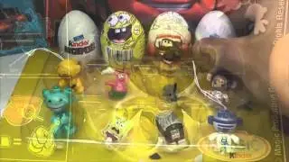 12 Surprise Eggs Kinder Surprise Cars 2 Thomas Spongebob Lion King 2016 -14