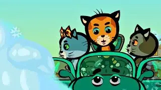 Котяткины машинки - Зимние машинки | Три Котёнка | Мультсериал для малышей
