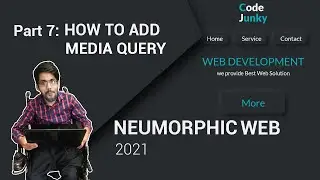 How To Add Media Queries In Neumorphic Design Website In [html CSS 2021] Part 7 | code Fusion