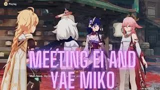 Meeting Ei And Yae Miko King Of Invokations Grand Prix Genshin Impact