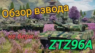 Обзор взвода ZTZ96A War Thunder Mobile