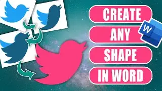 Create any shape in MS Word & save as PNG file
