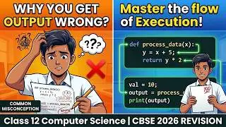 PYQs on Output of Python Program: Functions & Flow of Execution | Class 12th CS revision CBSE 2026
