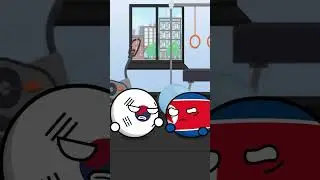 The Koreas Met at the Gym #countryballs