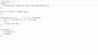 Advanced C++: Virtual Constructor - Clone() Function