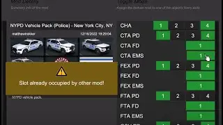 toogle mods bug how to fix  (slot already occupied by other mod!)