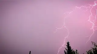 Страшная гроза. Вот это погода!Запорожье