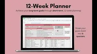 12-Week Planner Tutorial