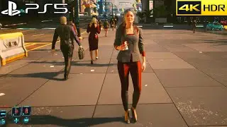 CYBERPUNK 2077 PATCH 1.22 HOTFIX PS5 Gameplay Walking Around the Streets of Night City (Free Roam)