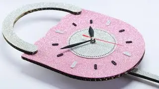 Transforming Cardboard into Pendulum Wall Clock  Trendy Cardboard Craft