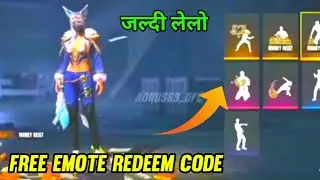 Free Emote redeem code ll Garena Free Fire New Emote ll #stargamer