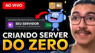 CRIANDO SERVER DO ZERO e ANALISANDO SERVER DE INSCRITOS🔴 AO VIVO