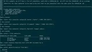 Using a Sequence to Generate Values for Primary Keys