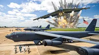 Russian Threat! US Air Force B-52 Pilot Performs Emergency Takeoff at Full Speed