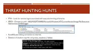 Threat Hunting Hunts