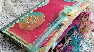 Junk Journal Glue Book Made With Scraps