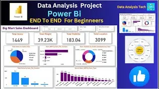 Power BI Dashboard from Start to End | Big Mart Sales Dashboard | Beginner to Pro | Power BI Project