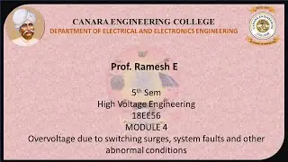 VTU HV 18EE56 M4 L4 Overvoltage due to switching surges, system faults and other abnormal conditions