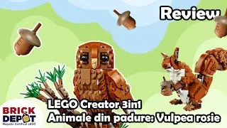 Review LEGO Creator - Animale din pădure: Vulpea roșie 31154