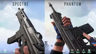 Valorant : Phantom and Spectre without silencer showcase
