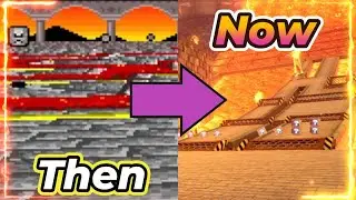 Mario Kart Tracks THEN vs. NOW: SNES Bowser Castle 3
