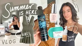 SUMMER PREP (VLOG): mindful clothing haul, self-tanning & new skincare