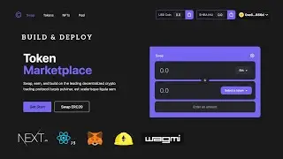 Building a Custom Token Swap Marketplace (Uniswap Exchange) using Next.js, Solidity, and React.js