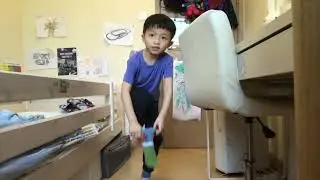 Shoes and sock challenge -balance