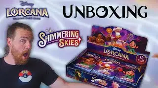 Disney Lorcana Shimmering Skies Box Crack!