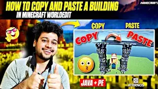 How To Copy & Paste Any Builds in Minecraft Server With World Edit 😱 (Hindi)