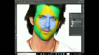 How to Paint Graphics onto a Face by  any country Flag