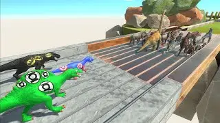 Trying to escape from Carnivore Dinosaur Superhero - Animal Revolt Battle Simulator