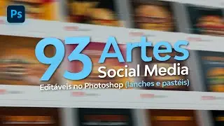 Pack para Designers | 93 artes PSD editáveis no Photoshop Gratis (Lanches e Pastéis)