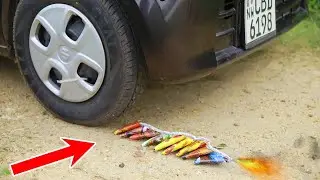 XXL FIRECRACKER vs CAR | EXPERIMENT | Powerful Firecracker