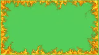 Fire border   green screen animation