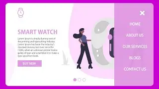 How To Create A Responsive Website With Side Navigation Bar Using HTML, CSS And JavaScript