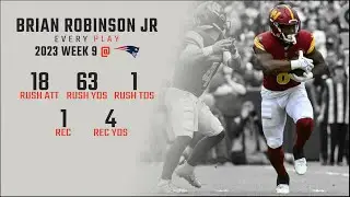 Brian Robinson Jr Every Run and Catch @ New England Patriots | 2023 Week 9 | Fantasy Football Film