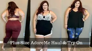 AdoreMe Unboxing and Try On- Plus Size Workout, PJs and Bra & Panty Set