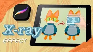How to create X-RAY EFFECT | PROCREATE