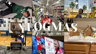 vlogmas week 3 | shopping, twice tickets, nebraska in final 4, gingerbread houses, ring ceremony