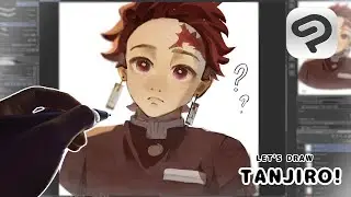 Let's DRAW TANJIRO  - Kimetsu no Yaiba【Illustration Making】
