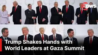HISTORIC MOMENTS: Trump Shakes Hands with ALL World Leaders at Gaza Summit in Egypt | AC1E