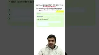 CAPF AC GRAMMAR TRICK 31/100  