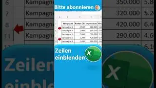 Excel-Hack: Blitzschnell Zeilen einblenden mit diesem genialen Shortcut! 💡