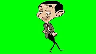 mr.bean acting green screen