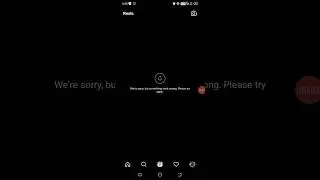 we're sorry but something went wrong please try again_Instagram problem